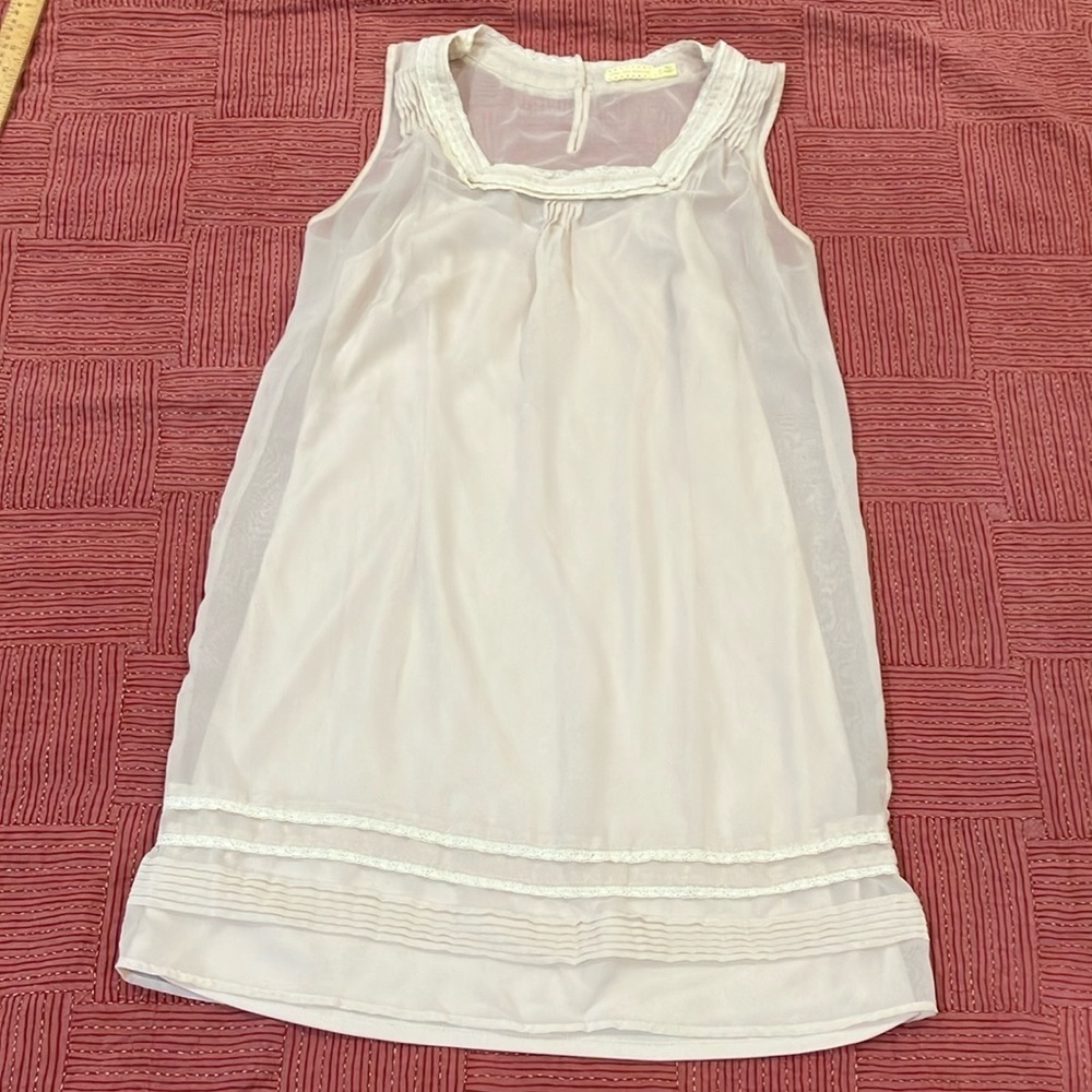 Pins & Needles cream / off white Sheer dress with liner
